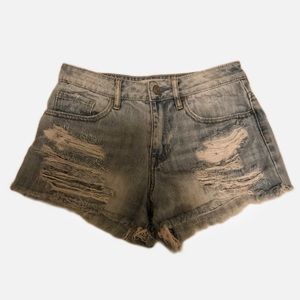 PacSun destroyed jean shorts